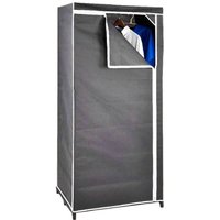 Textil Kleiderschrank grau Stoffschrank Faltschrank Campingschrank Garderobe Textil Kleiderschrank grau Stoffschrank Faltschrank Campingschrank Garderobe von BURI