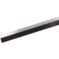 Buri - Türbodendichtung 100cm Bürstendichtung Gummidichtung Türdichtung Zugluftstopper - 75027-Gummi silber von BURI