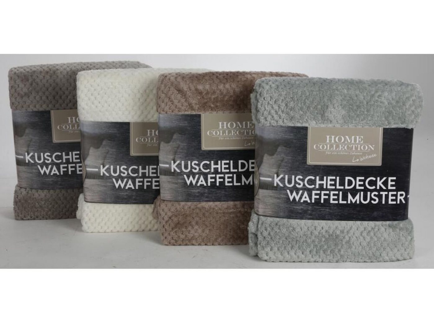 Wohndecke 8x Kuscheldecke Waffelmuster Tages Couch Sofa Fleece Dekoration, BURI von BURI