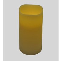Xxl led Wachskerze 15x30cm Flackerlicht Pustefunktion Echtwachskerze Dekoration - beige von BURI