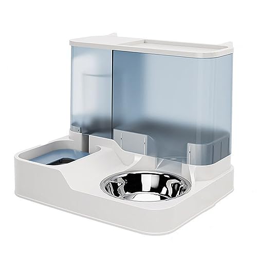 BURLOE Haustier Automatischer Wasserspender, 2 in 1 Groß Automatischer Trockenfutter Spender Wasserspender Für Hunde Katze 2.8L Futterautomaten+1L Tränken,Blau BURLOE Haustier Automatischer Wasserspender, 2 in 1 Groß Automatischer Trockenfutter Spender Wasserspender Für Hunde Katze 2.8L Futterautomaten+1L Tränken,Blau von BURLOE