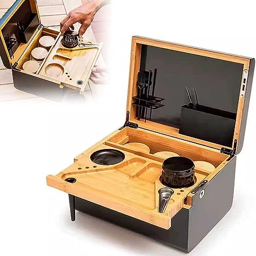 BURLOE Wooden Storage Boxes Removable Pallet Storage Boxes Bamboo Storage Cabinet Wooden Storage Box Set for Storage Home Decorations Lockable Storage Boxes,Braun BURLOE Wooden Storage Boxes Removable Pallet Storage Boxes Bamboo Storage Cabinet Wooden Storage Box Set for Storage Home Decorations Lockable Storage Boxes,Braun von BURLOE