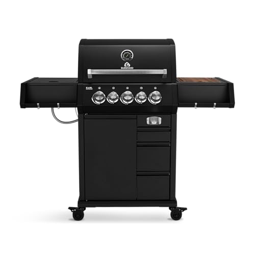 BURNHARD EARL Black 3-Brenner Gasgrill Edelstahl inkl. Heckbrenner, mit Edelstahl-Grillrost, inkl. stabiler Abdeckhaube, Seitenkochfeld mit Infrarot Keramikbrenner BURNHARD EARL Black 3-Brenner Gasgrill Edelstahl inkl. Heckbrenner, mit Edelstahl-Grillrost, inkl. stabiler Abdeckhaube, Seitenkochfeld mit Infrarot Keramikbrenner von BURNHARD