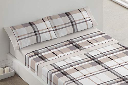 Burrito Blanco Bettwäsche-Set 680, Beige, Baumwolle, 105X190/200 cm von BURRITO BLANCO