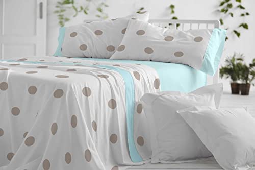 BURRITO BLANCO Bettwäsche-Set mit 129 Jugend und Modern | für 160 cm Bett | Bettwäsche-Set, Alhoma-Bezug und Spannbettlaken, Blau von BURRITO BLANCO