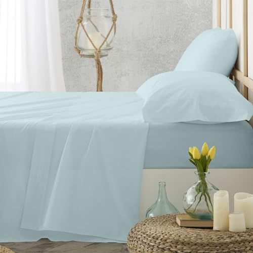 Burrito Blanco T1202 Bettwäsche-Set für das Gastgewerbe, Baumwolle, blau, Bett 150 cm Burrito Blanco T1202 Bettwäsche-Set für das Gastgewerbe, Baumwolle, blau, Bett 150 cm von BURRITO BLANCO