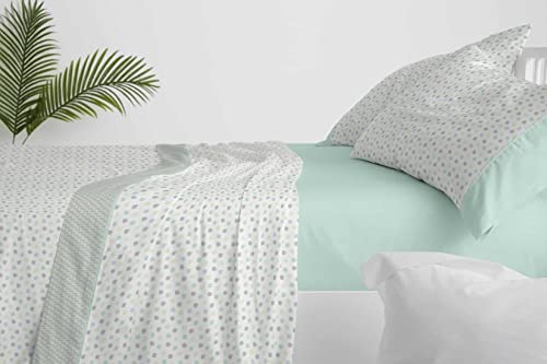 BURRITO BLANCO bettlakenset, Baumwolle, 50% Polyester, grün, Ancho de 150 cm von BURRITO BLANCO