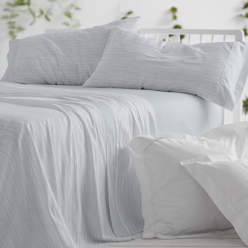 Burrito Blanco Bettwäsche | Bettwäsche | Bett von 150 bis 160 cm (+ Größen erhältlich) | 100% Baumwolle | Design 625 | Farbe Blau (150-160 x 190/200 cm) von BURRITO BLANCO