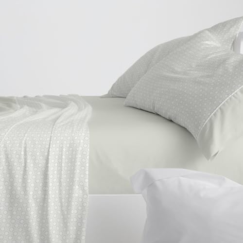 Burrito Blanco | Bettwäsche-Set | Bett mit 105 cm (+ Größen erhältlich) | 100% Baumwolle | Design 624 | Mintfarben (105 x 190/200 cm) von BURRITO BLANCO