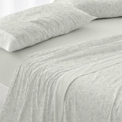 Burrito Blanco Bettwäsche-Set für Betten mit 105 cm Breite (+ verfügbare Größen), 50% Polyester, 50% Baumwolle, 536 cm, Grün (105 x 190/200 cm) von BURRITO BLANCO