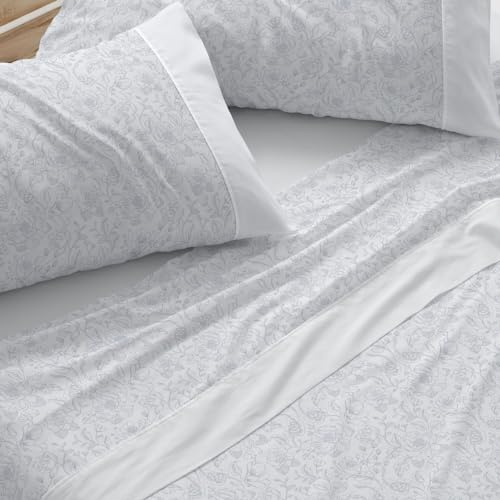 Burrito Blanco Bettwäsche-Set für Betten mit 135 cm Breite (+ verfügbare Größen), 50% Polyester, 50% Baumwolle, 536 cm, Blau (135 x 190/200 cm) von BURRITO BLANCO