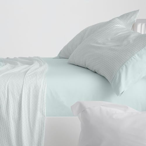 Burrito Blanco Bettwäscheset, Baumwolle, 50% Polyester, Aqua, Ancho de 150 a 160 von BURRITO BLANCO