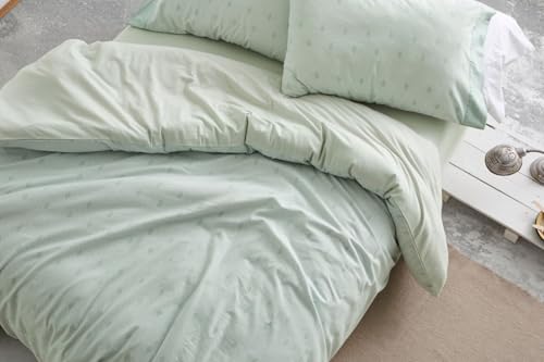 Burrito Blanco | Flanell-Bettbezüge | 135 cm breite Betten (+ verfügbare Größen) | Design 571 | Mintfarbe (135 x 190/200 cm) von BURRITO BLANCO