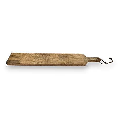 BUSDUGA 4173 Servierbrett aus Mangoholz 76x12,5x2,5cm, Dekotablett Schneidebrett von BUSDUGA