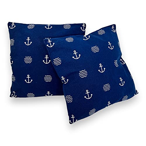 BUSDUGA 4186 2er Set Dekokissen Anker und Wellen im maritimen Design blau, 39x37x11 cm, blau/weiß, 2 Stück BUSDUGA 4186 2er Set Dekokissen Anker und Wellen im maritimen Design blau, 39x37x11 cm, blau/weiß, 2 Stück von BUSDUGA