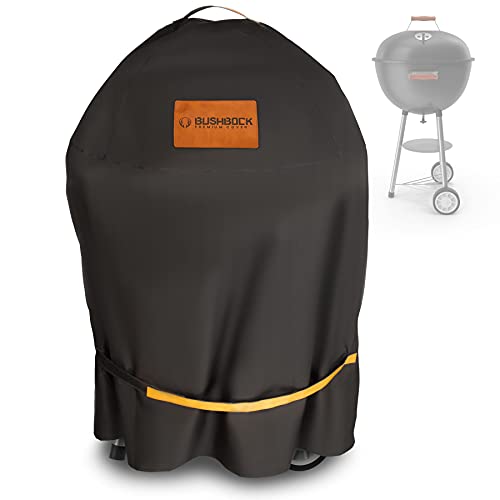 BUSHBOCK® Premium Cover Grillabdeckung für Kugelgrills mit Ø bis 62cm - u.a. für Weber 47/57cm - Abdeckhaube rund mit Spezialbeschichtung - Grillhaube Schutzhülle wetterfest, reißfest & wasserdicht von BUSHBOCK Premium Cover