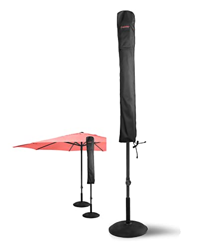 BUSHBOCK® Premium Sonnenschirm Schutzhülle - ultra robuste Schirmhülle mit Belüftungsöffnungen und Spezialbeschichtung (für Schirme rund bis Ø 350cm/eckig bis 260x260cm) von BUSHBOCK Premium Cover