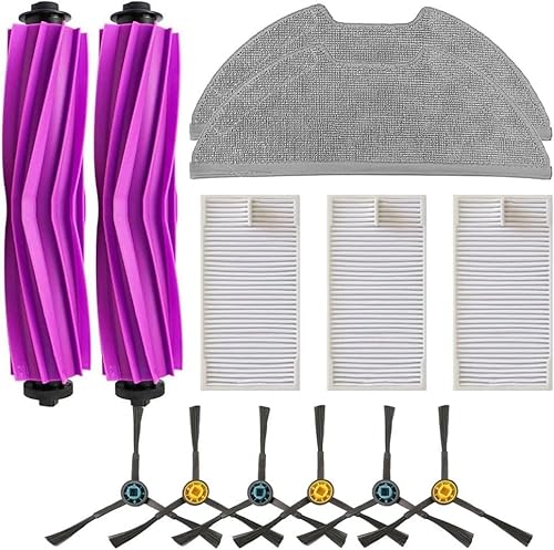 13-teiliges umfassendes Ersatzteil-Set für Eureka E20 Plus Roboter-Staubsauger, inklusive 2 Rollenbürsten, 3 HEPA-Filter, 6 Kantenwischbürsten und 2 Wischpads 13-teiliges umfassendes Ersatzteil-Set für Eureka E20 Plus Roboter-Staubsauger, inklusive 2 Rollenbürsten, 3 HEPA-Filter, 6 Kantenwischbürsten und 2 Wischpads von BUSSNISS