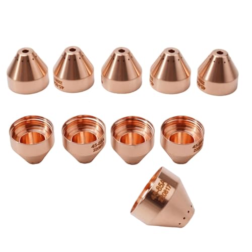 220817 Plasmaschneider-Schild passend für PMX 45XP/65/85/105 Plasmaschneider, maschinell mechanisierter Plasmaschneidbrenner, Verbrauchsmaterial, 10 Stück von BUSSNISS