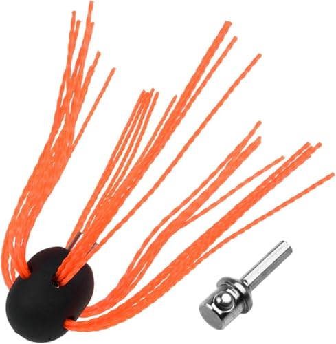 Aluminium-Kamin-Power-Bürste, rotierende Kehrbürste, Reinigungs-Ersatz-Set, Schornsteinbürsten-Set, angetrieben durch Bohrmaschine zum Kehren von Kamin, Orange (Orange) von BUSSNISS