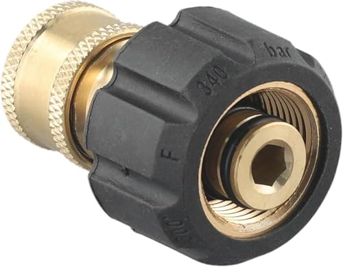 BUSSNISS Hochdruckreiniger-Adapter-Set, M22-Stecker auf 1/4-Zoll-Schnellanschluss, Schnellverbindungs-Set, Schnellanschluss-Hochdruckreiniger-Schlauchadapter von BUSSNISS