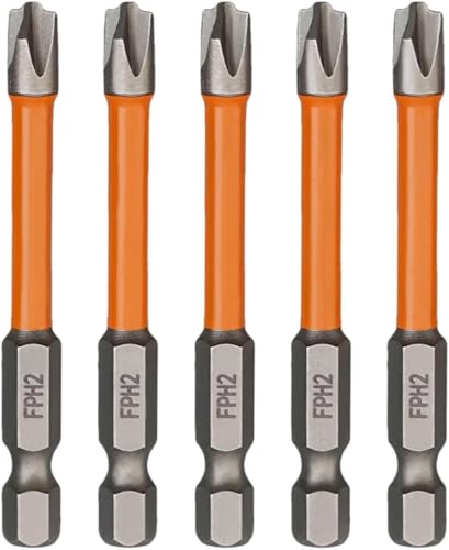 HRC63 FPH2 Schlagschrauber-Bits, Elektriker-Kreuz- und Schlitz-Bits für Elektriker, 1/4-Zoll-Sechskantschaft-Schraubendreher-Bohrer, harte Stahl-Bits von BUSSNISS