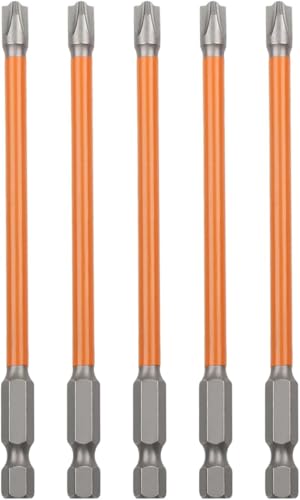 HRC63 FPH2 Schlagschrauber-Bits, Elektriker-Kreuz- und Schlitz-Bits für Elektriker, 1/4-Zoll-Sechskantschaft-Schraubendreher-Bohrer, harte Stahl-Bits von BUSSNISS