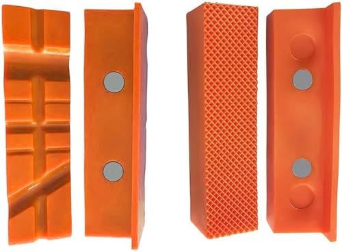 Magnetische Schraubstockbacke, weiche Pads, Backengummi für Metall-Schraubstockbank, hält Objekte sicher, 4/5/6 Größen zum Spannen von Holzbearbeitung, Metall, Kunststoffen von BUSSNISS