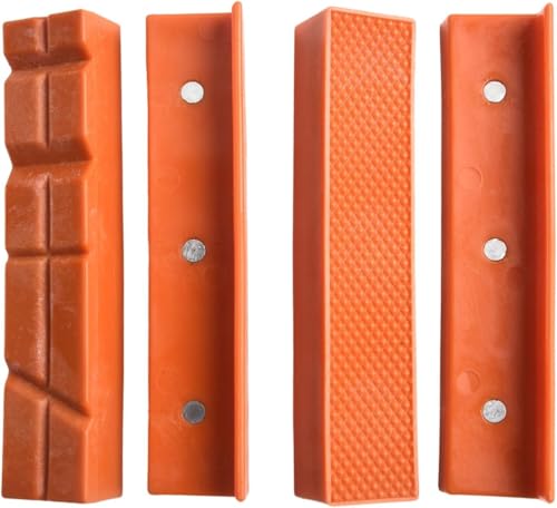 Magnetische Schraubstockbacke, weiche Pads, Backengummi für Metall-Schraubstockbank, hält Objekte sicher, 4/5/6 Größen zum Spannen von Holzbearbeitung, Metall, Kunststoffen von BUSSNISS