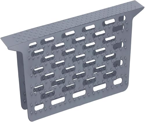Silikon-Spülbeckensattel, 32,3 x 27,2 cm, Trennmatte mit starken Saugnäpfen, Küchenunterteilung, weiche Wasserhahn-Matte, Schutz für Glaswaren von BUSSNISS