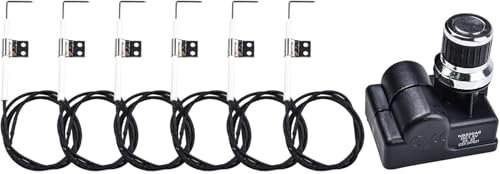 Tact Druckknopf-Zünder-Set mit 6 Ausgängen für Nexgrill Ersatzteile 720-0888N/S 720-0882A 720-0896B/E 720-0898 Modelle, für Nexgrill Gasgrill-Zünder-Ersatz-Set von BUSSNISS