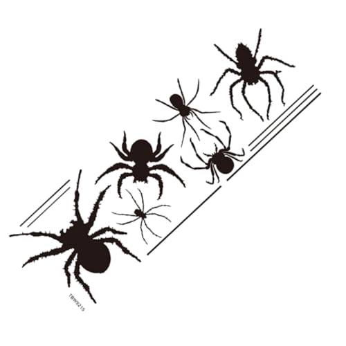 BUTIFULSIC 1 Blatt Schwarze Spinne Wandtattoo Aufkleber Fensterdekoration Wandtattoos Halloween-dekor Wandtattoo Spinne Glasdekor Festliche Dekoration Partydekorationen Geist Graffiti Pvc von BUTIFULSIC