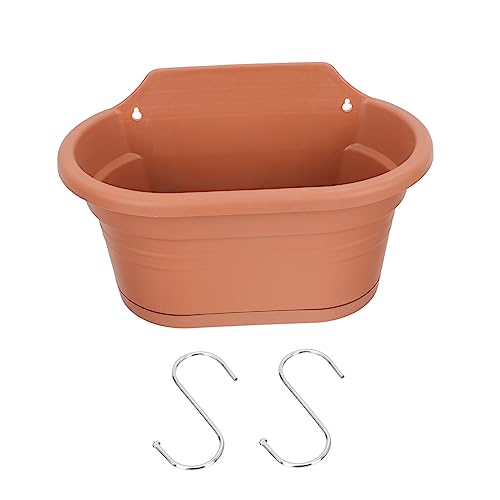 BUTIFULSIC 1 Satz Hängender Blumentopf Hochwertigem Brauner Blumentopf Haken für Balkon und Garten für Chlorophytum und Sukkulenten von BUTIFULSIC