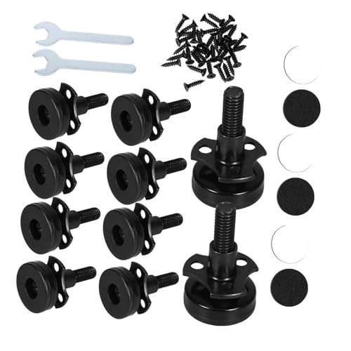 BUTIFULSIC 1 Satz Verstellbare Möbel Nivellierfüße mit Triangelnuss für Tische Stühle und Sofas Teiliges Einfache DIY Installation Stabil und Kompatibel mit Unebenen Böden von BUTIFULSIC