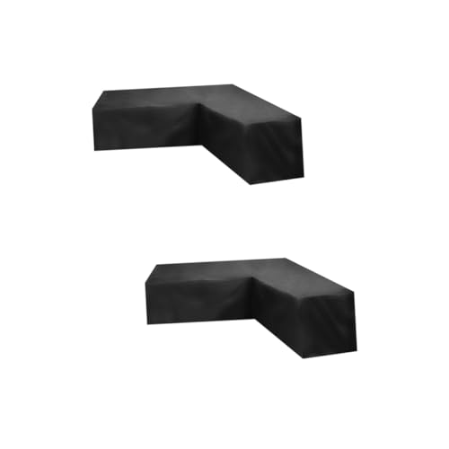 BUTIFULSIC 2 Stück Förmige Oxford Outdoor Sofa Schutzhülle Winddicht Staubdicht Ecksofa Abdeckung für Gartenmöbel Langlebiger Schutz vor Sonne und Wetter von BUTIFULSIC
