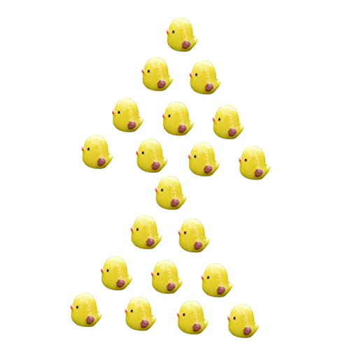 BUTIFULSIC 20 Stück Miniatur Küken Figuren Teiliges Dekorative Babyküken für Haushalt Garten für Miniaturgärten Blumentöpfe und DIY Projekte von BUTIFULSIC