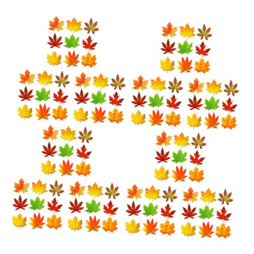 BUTIFULSIC 270 Stück Herbstblätter Dekorationen Kunstblätter für Wand Selbstklebende Ahornblatt Ausschnitte für Erntedankfest und Schulprojekte Farben Erhältlich von BUTIFULSIC