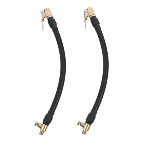 BUTIFULSIC 2Stücke Auto Luft Inflator Verlängerungsschläuche Pumpenerweiterungsschlauch mit Clip Design Kompatibel mit Reifenfüller und Luftpumpen für Schnelles Aufblasen von BUTIFULSIC