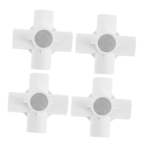 BUTIFULSIC 4 Stück PVC Rohrverbinder Adapter für Diy Möbel und Gartenprojekte Hochwertige Uv Beständige PVC Fittings für Langlebige Konstruktionen BUTIFULSIC 4 Stück PVC Rohrverbinder Adapter für Diy Möbel und Gartenprojekte Hochwertige Uv Beständige PVC Fittings für Langlebige Konstruktionen von BUTIFULSIC