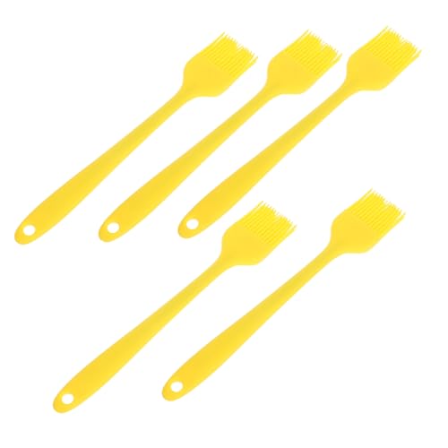 BUTIFULSIC 5 Stück Küchenpinsel Teilig Hitzebeständige Backpinsel für Grill und Spülmaschinenfest zum Auftragen von Öl Saucen und Butter Bbq von BUTIFULSIC