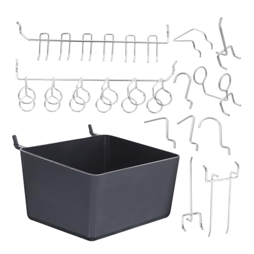 BUTIFULSIC 80 Stück Teiliges Pegboard Haken für Robuste Aufbewahrungslösung für Garage Einfacher Installation und Vielseitigem Design von BUTIFULSIC