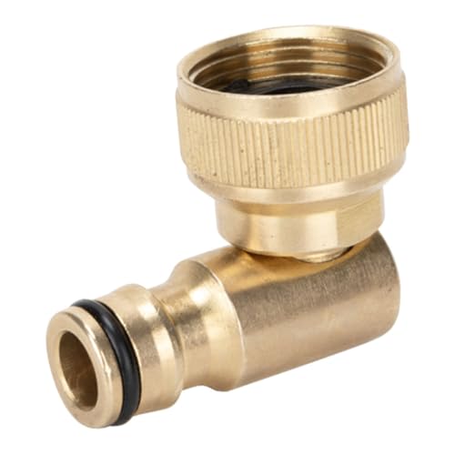 BUTIFULSIC 90Grad Gartenschlauch Adapter mit Drehbarem Messinganschluss Gewinde Flexibel für Gartenbewässerung Geeignet für Schlauchaufroller und Außenhähne BUTIFULSIC 90Grad Gartenschlauch Adapter mit Drehbarem Messinganschluss Gewinde Flexibel für Gartenbewässerung Geeignet für Schlauchaufroller und Außenhähne von BUTIFULSIC