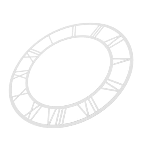 BUTIFULSIC DIY Römische Ziffern Wanduhr Aufkleber Runde Spiegel Oberfläche Selbstklebend Design für Wohnzimmer Hotel und Eingangsbereich von BUTIFULSIC