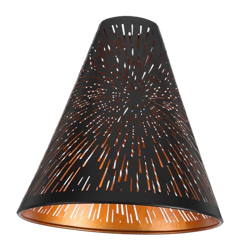 BUTIFULSIC Moderner Lampenschirm Metall Schwarz Gold Stufenform Dekorativer Lampenschirm für Tisch und Stehlampe für Wohnzimmer und Kinderzimmer Loch Ø BUTIFULSIC Moderner Lampenschirm Metall Schwarz Gold Stufenform Dekorativer Lampenschirm für Tisch und Stehlampe für Wohnzimmer und Kinderzimmer Loch Ø von BUTIFULSIC