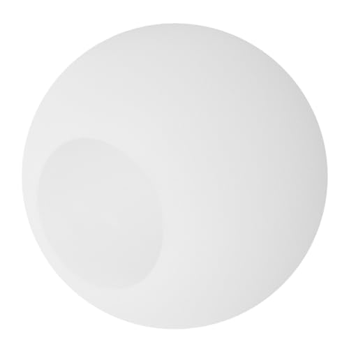 BUTIFULSIC Runder Lampenschirm Opalglas Durchmesser Minimalistisches Design Installieren Ersatz für Pendelleuchten und Kronleuchter von BUTIFULSIC