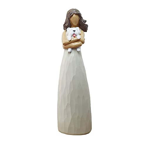 BUTILIVEEN Frau mit Hundefiguren, Trauer-Hunde-Denkmal, Haustierverlust-Geschenke, Westie-Geschenke für Frauen, Geschenke für Hundeliebhaber, Harz, Weiß BUTILIVEEN Frau mit Hundefiguren, Trauer-Hunde-Denkmal, Haustierverlust-Geschenke, Westie-Geschenke für Frauen, Geschenke für Hundeliebhaber, Harz, Weiß von BUTILIVEEN