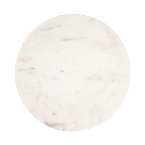 BUTLERS (2 Stück) Marmorplatte rund 30cm -MARBLE- moderne Tischdeko & Unterteller | ideal als Servierbrett, Kerzenteller | Ablage für Dekoration & Untersetzer für Schmuck, Bad Accessoires von BUTLERS