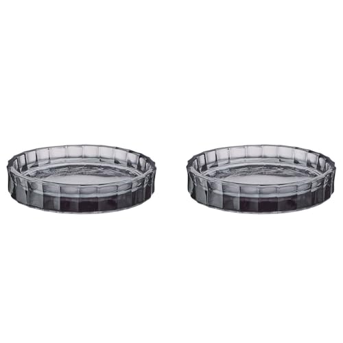 BUTLERS 2er-Set Seifenschale TOCIA Glas | Strukturiertes transparente Seifenablage | ideal für Bad Gäste-WC Schmuck von BUTLERS