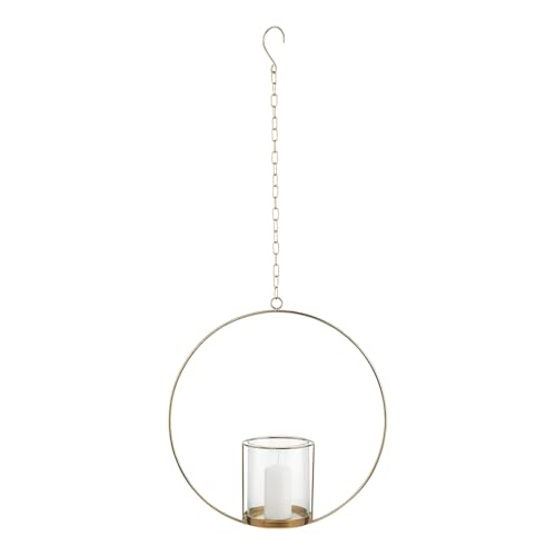 BUTLERS (2 Stück Luna Hängedeko-Ring mit Glaseinsatz Ø40cm von BUTLERS