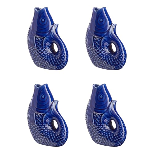 BUTLERS (4 Stück) KOI Mini Vase Höhe 12cm| Moderne Blumenvase für einzelne Blumen, Tulpen, Rosen | Dekoration für Wohnzimmer | Blumentopf, Behälter & Tischdeko für Trockenblumen von BUTLERS
